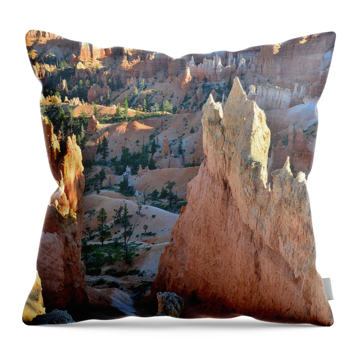 Bryce Canyon National Park Throw Pillow featuring the photograph Sunrise Point #3 by Ray Mathis