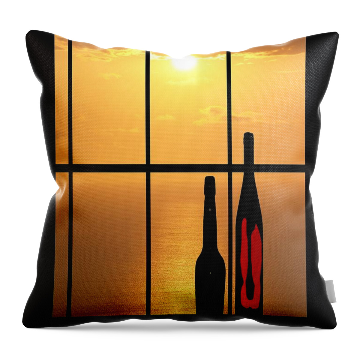 Hawaii Throw Pillow featuring the photograph Sunset In Hawaii #2 by Athala Bruckner