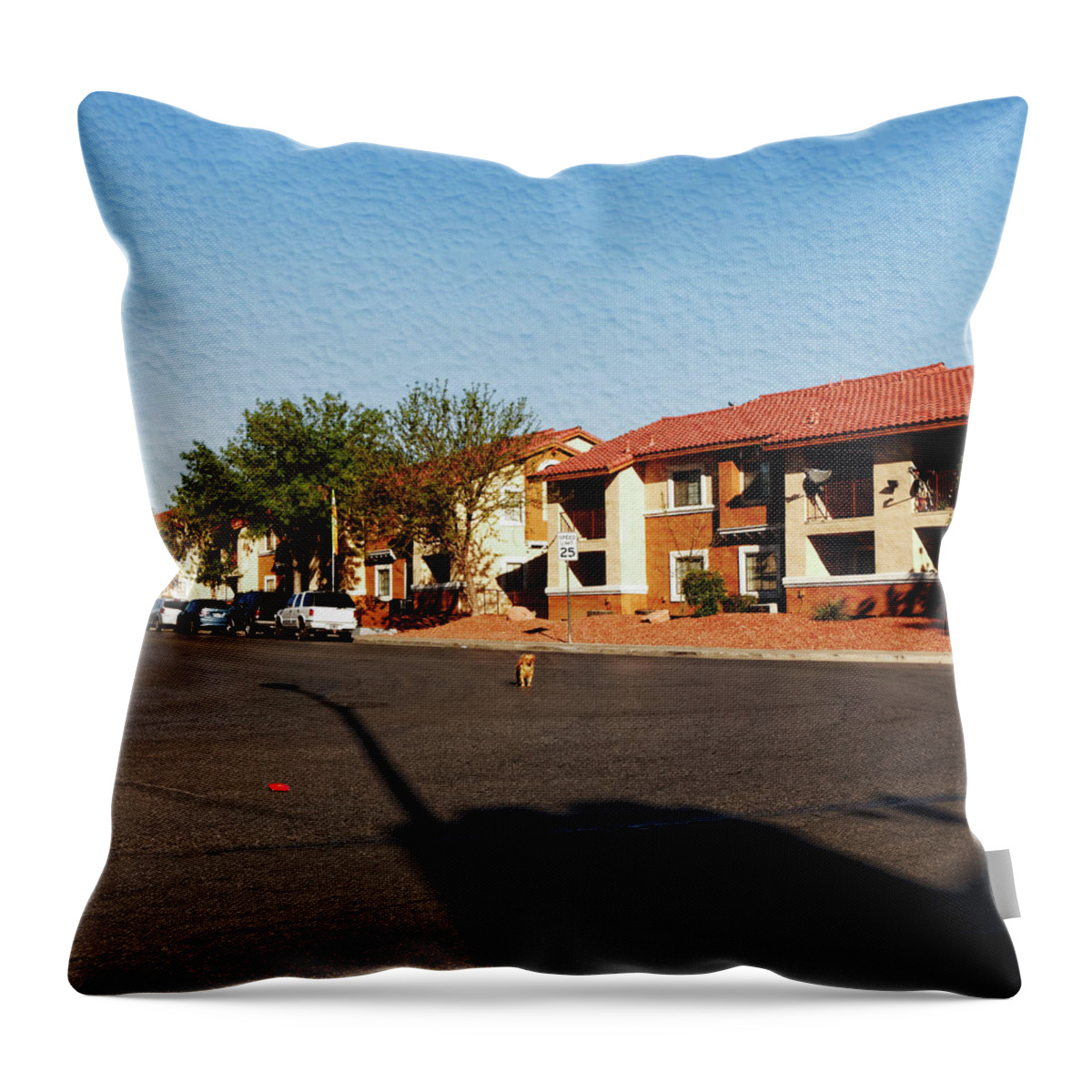  Throw Pillow featuring the photograph That Dawg by Carl Wilkerson