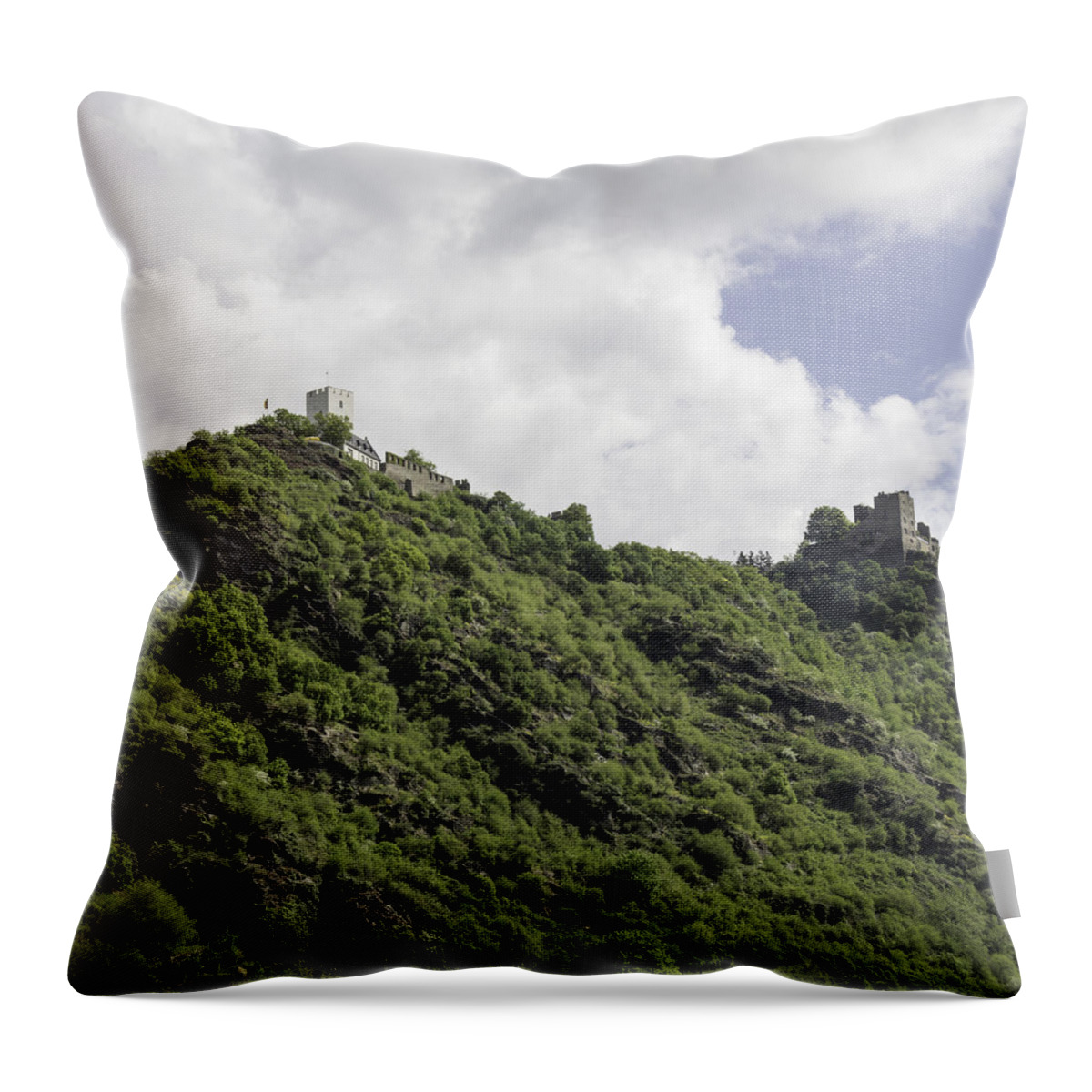 Angry Brother Castles Throw Pillow featuring the photograph The Hostile Brothers Castles #1 by Teresa Mucha