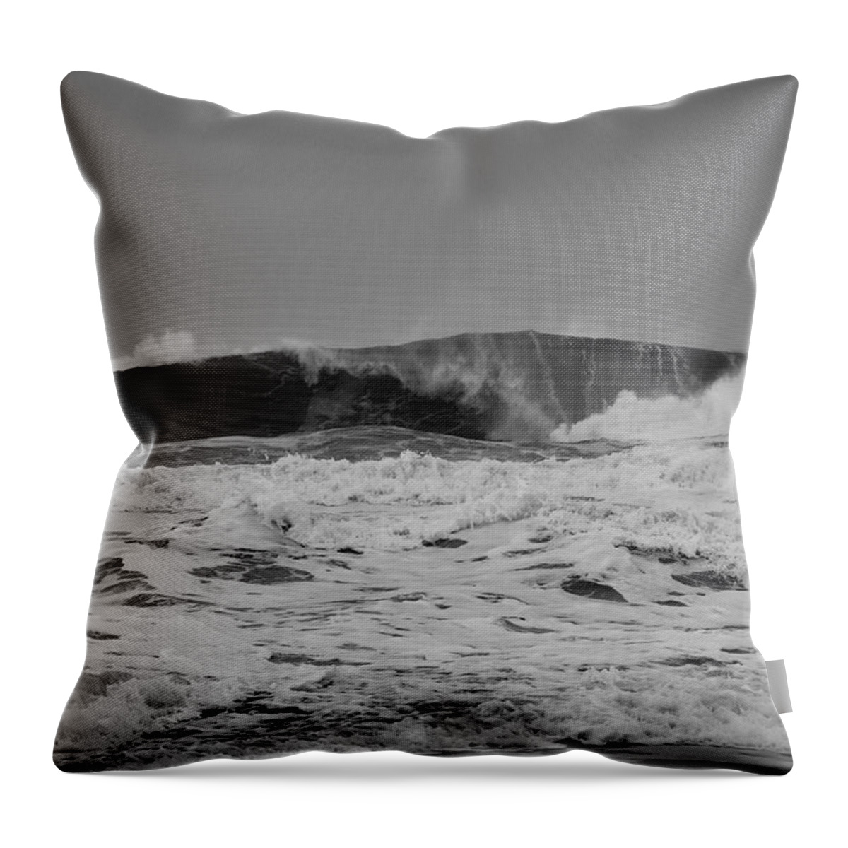 The Lost Coast Throw Pillow featuring the photograph The Pacific Ocean #1 by Maria Jansson
