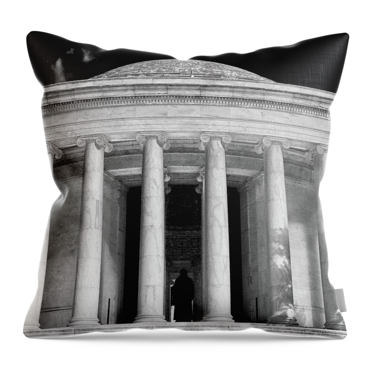 Thomas Jefferson Memorial Throw Pillow featuring the photograph Thomas Jefferson Memorial #1 by Mitch Cat
