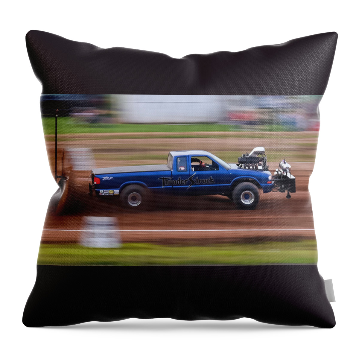 Thunder Struck Throw Pillow featuring the photograph Thunder Struck by Holden The Moment
