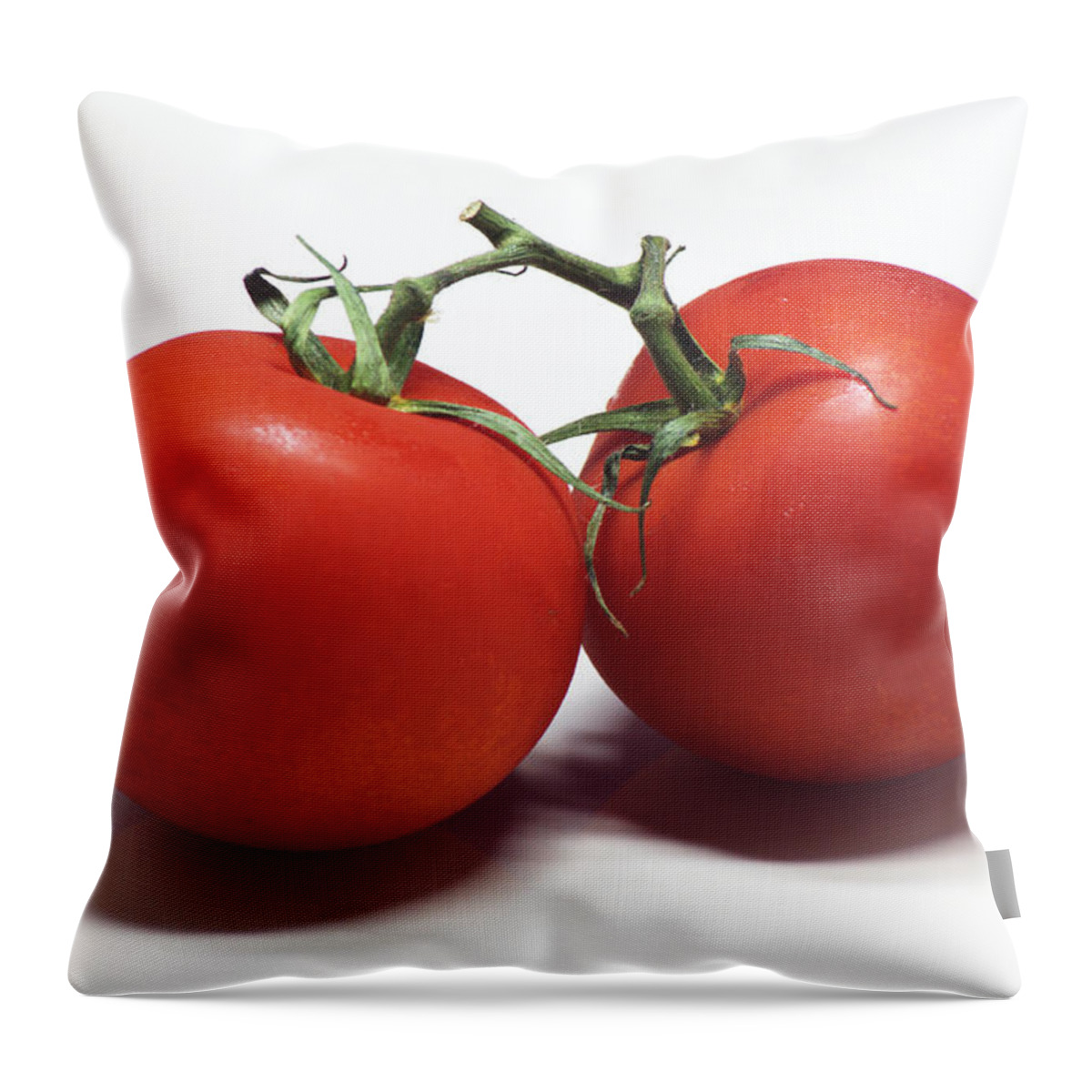 Tomato Throw Pillow featuring the photograph Tomatoes #1 by Chris Day