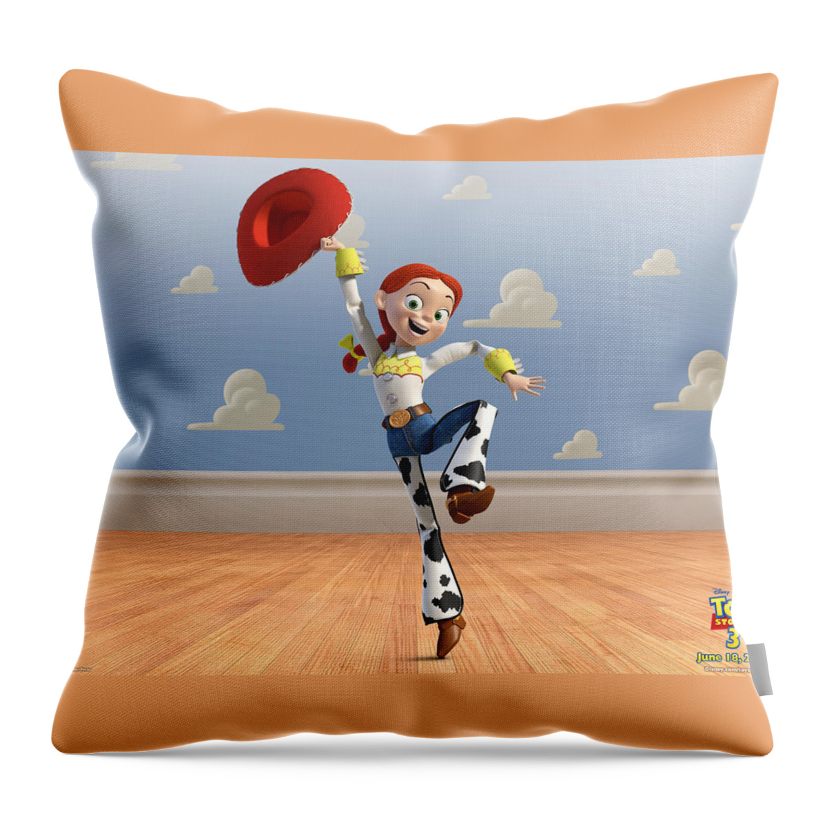 Toy Story 3 Throw Pillow featuring the digital art Toy Story 3 #1 by Super Lovely