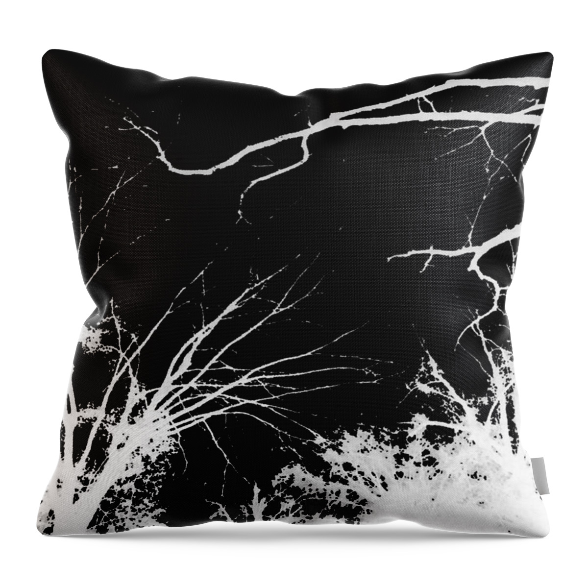 Digital Throw Pillow featuring the photograph Tree Tops #1 by Max Mullins