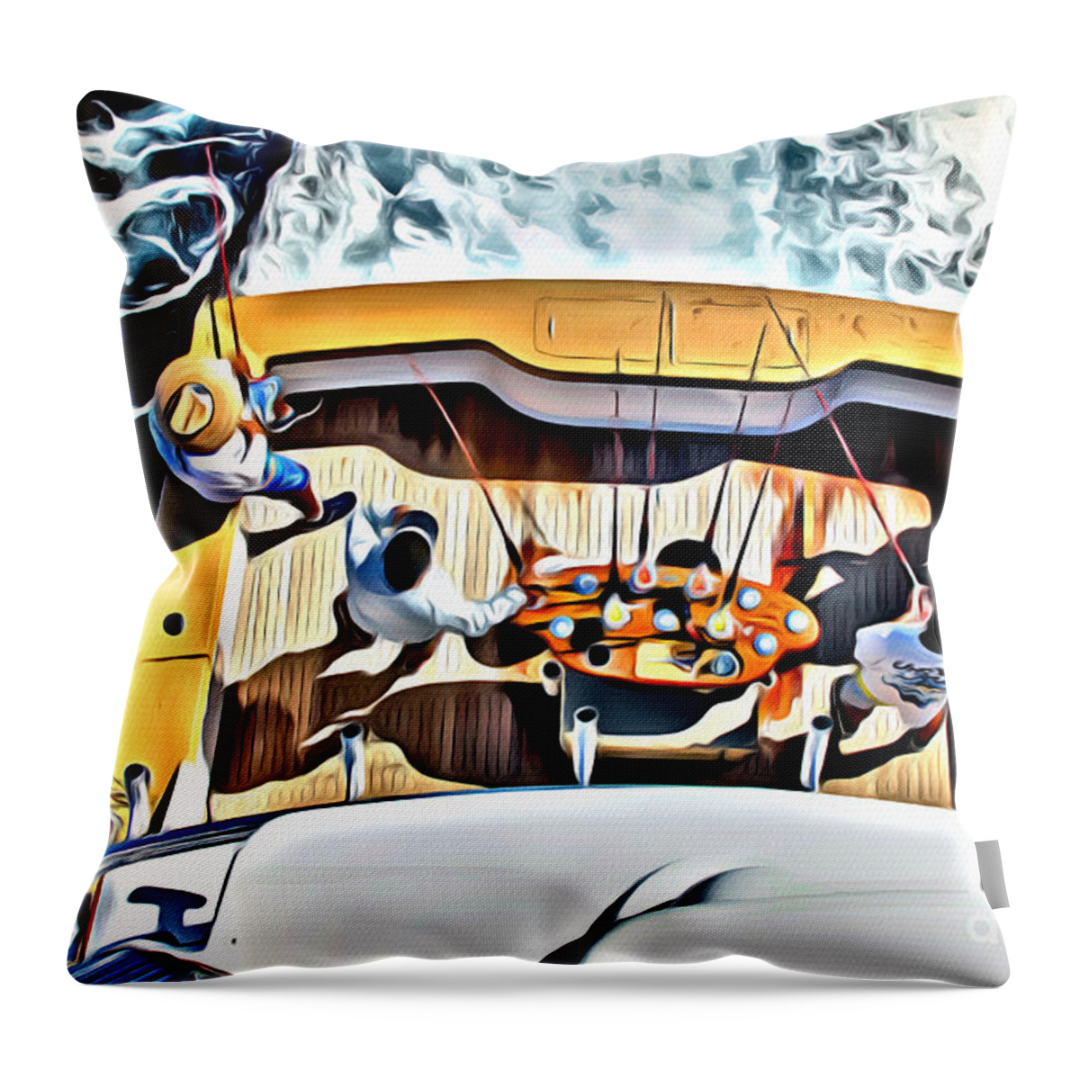 Fishing Throw Pillow featuring the photograph Uno Mas #1 by Carey Chen