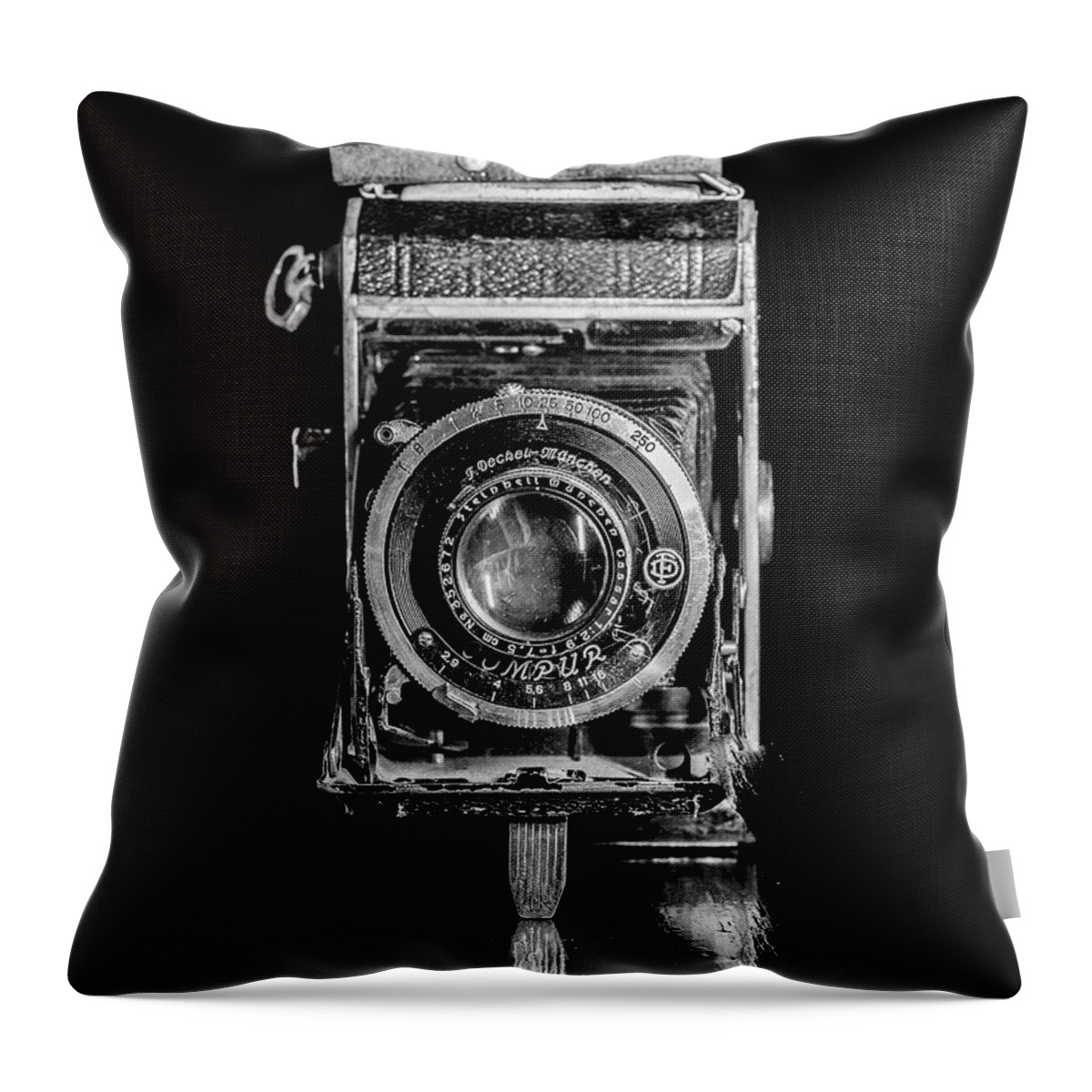 Vintage Camera Throw Pillow featuring the photograph Vintage Camera #1 by Adam Reinhart