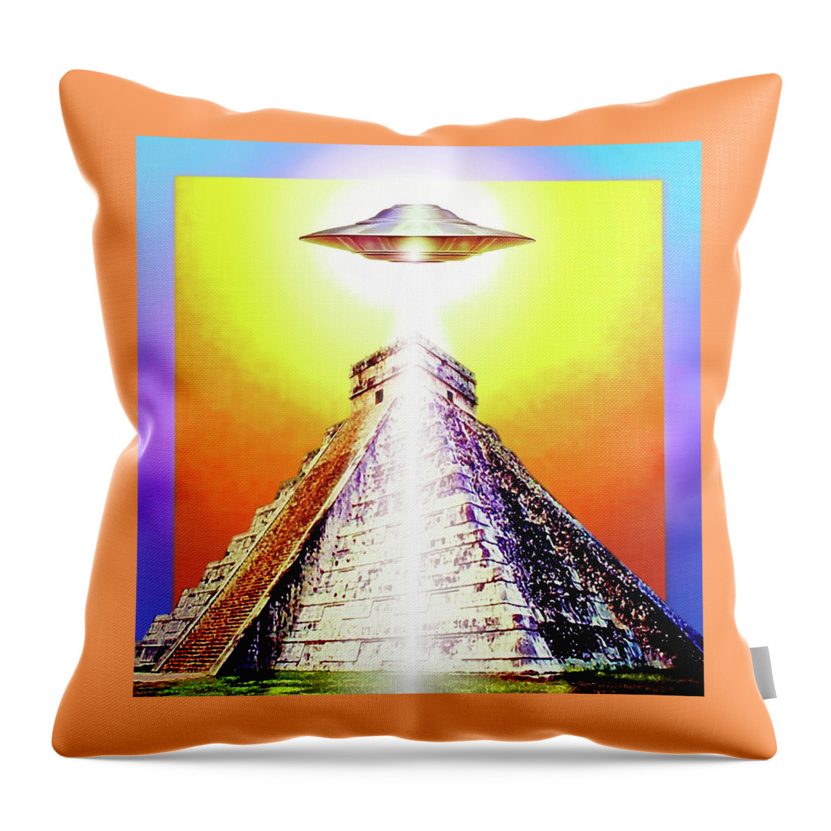Visitor Throw Pillow featuring the painting Visitor  #1 by Hartmut Jager