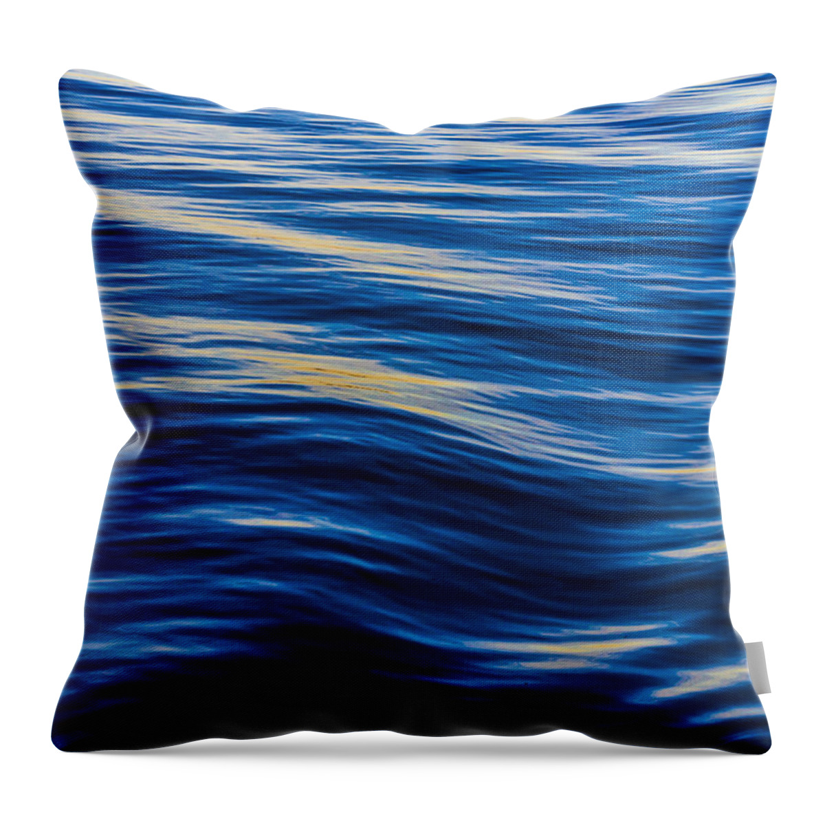 Water Throw Pillow featuring the photograph Waves #1 by Elmer Jensen