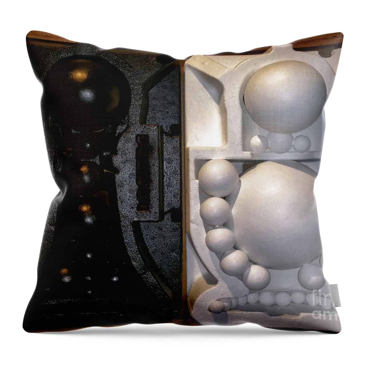  Throw Pillow featuring the painting Willendorf Wedding #2 by James Lanigan Thompson MFA