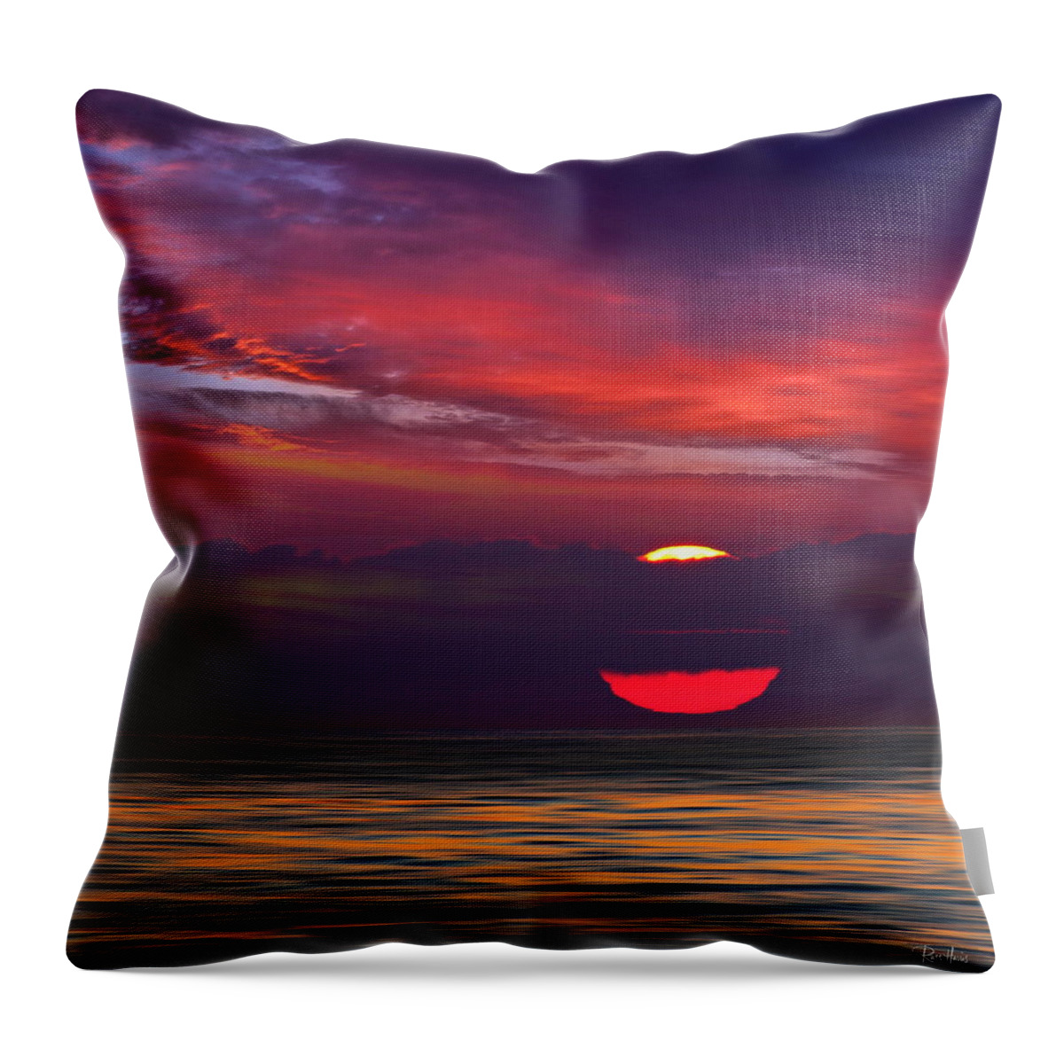 Windansea Throw Pillow featuring the photograph Windansea Sunset #1 by Russ Harris