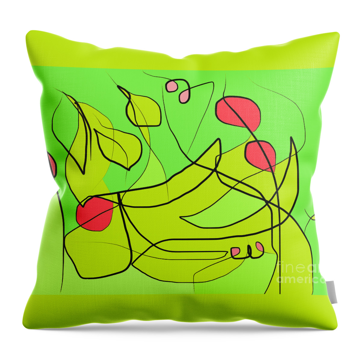 Abstract Throw Pillow featuring the photograph Winter Fruits #2 by Chani Demuijlder