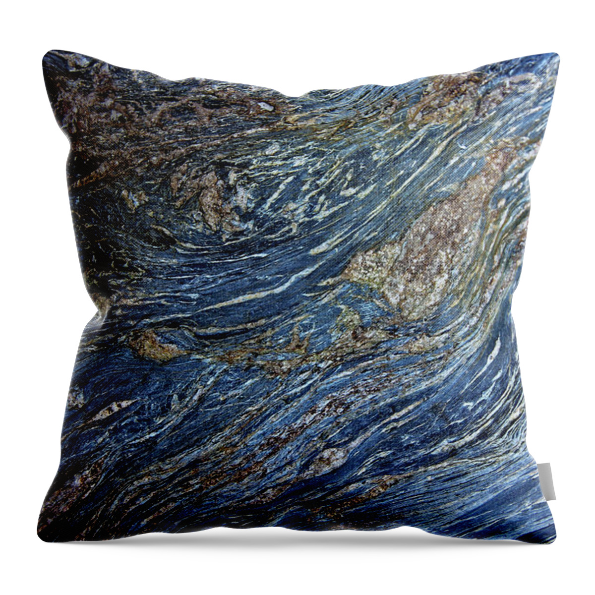 Wood Grain On Rock Throw Pillow featuring the photograph Wood Grain on Rock #3 by Doolittle Photography and Art