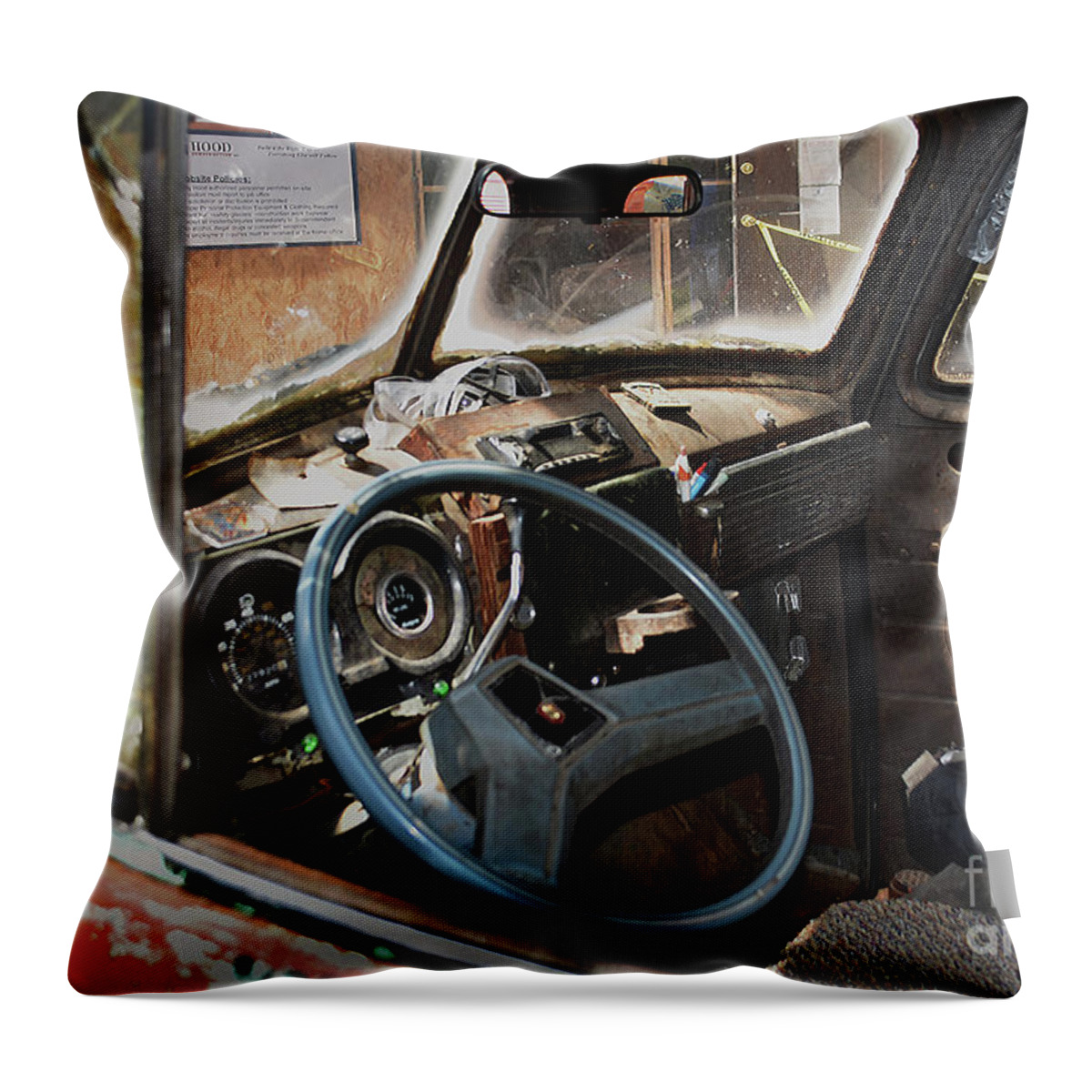 Car Throw Pillow featuring the photograph Working Man's '41 #1 by Skip Willits