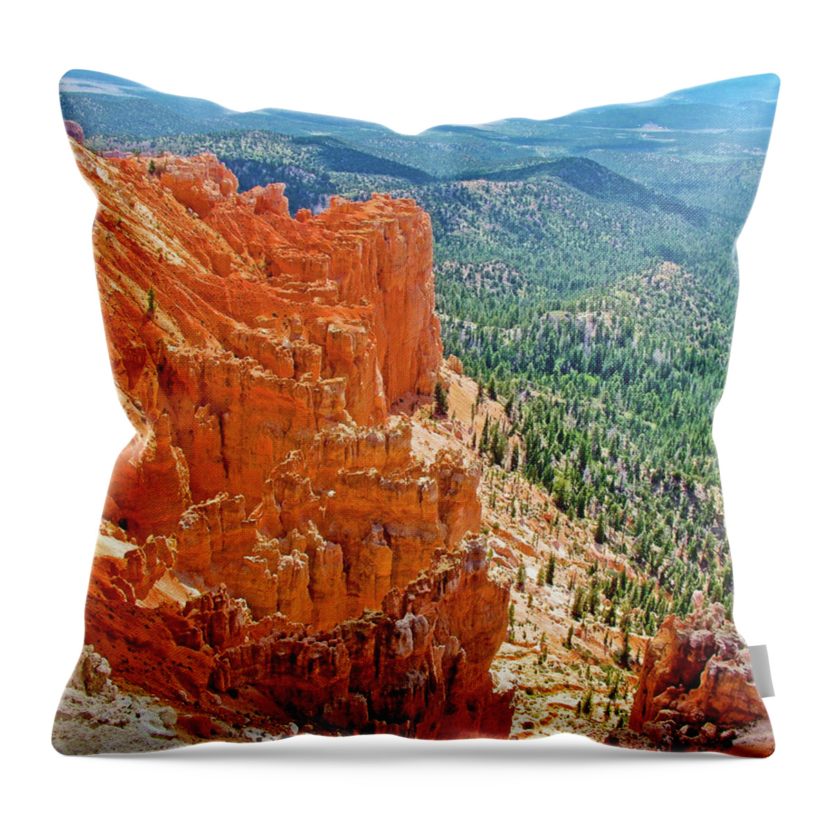 Yovimpa Point In Bryce Canyon National Park Throw Pillow featuring the photograph Yovimpa Point in Bryce Canyon National Park, Utah #1 by Ruth Hager