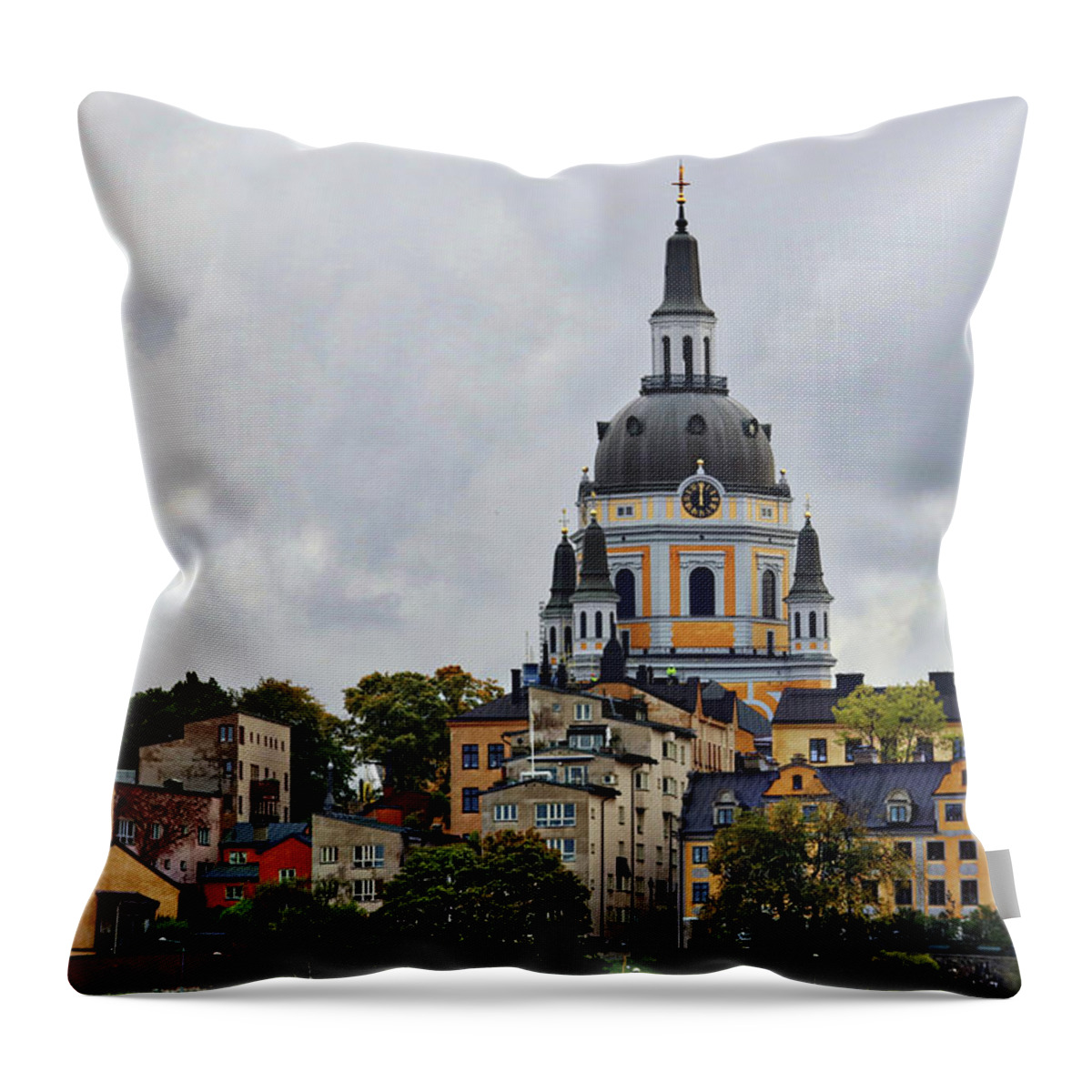 Stockholm Sweden Throw Pillow featuring the photograph Stockholm Sweden #10 by Paul James Bannerman
