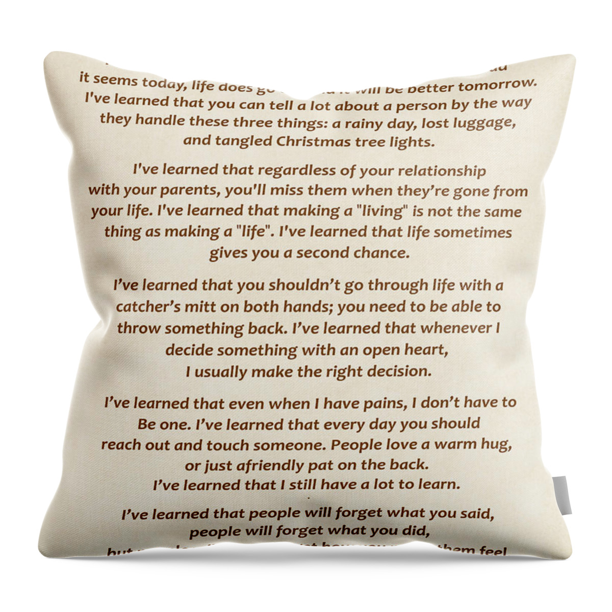  Maya Angelou Throw Pillow featuring the photograph 101- Maya Angelou by Joseph Keane