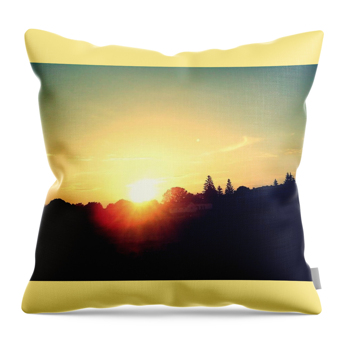 Sunset Throw Pillow featuring the photograph Sunset #106 by Jackie Russo