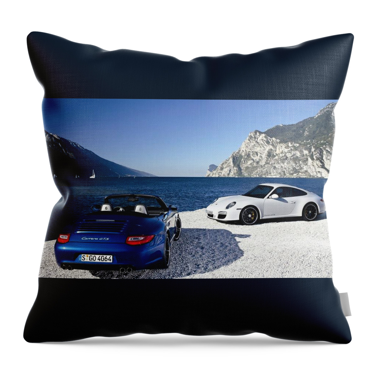 Porsche Throw Pillow featuring the photograph Porsche #11 by Jackie Russo