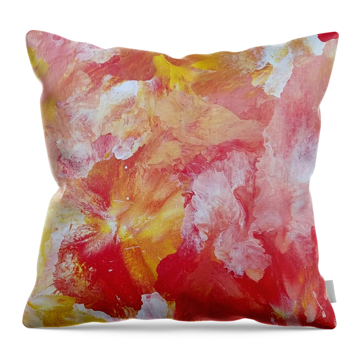 Abstract Throw Pillow featuring the painting #115 #115 by Gerry Smith