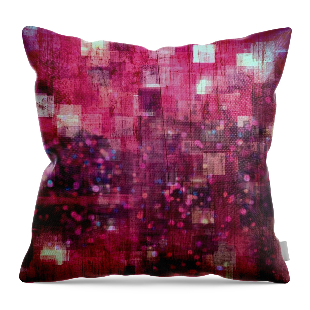 Abstract Throw Pillow featuring the digital art Abstract #13 by Anne Thurston