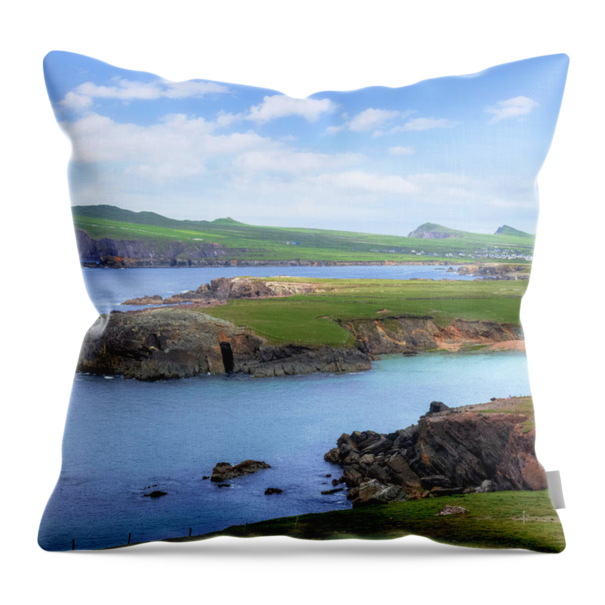 Three Sisters Throw Pillow featuring the photograph Dingle Peninsula - Ireland #12 by Joana Kruse