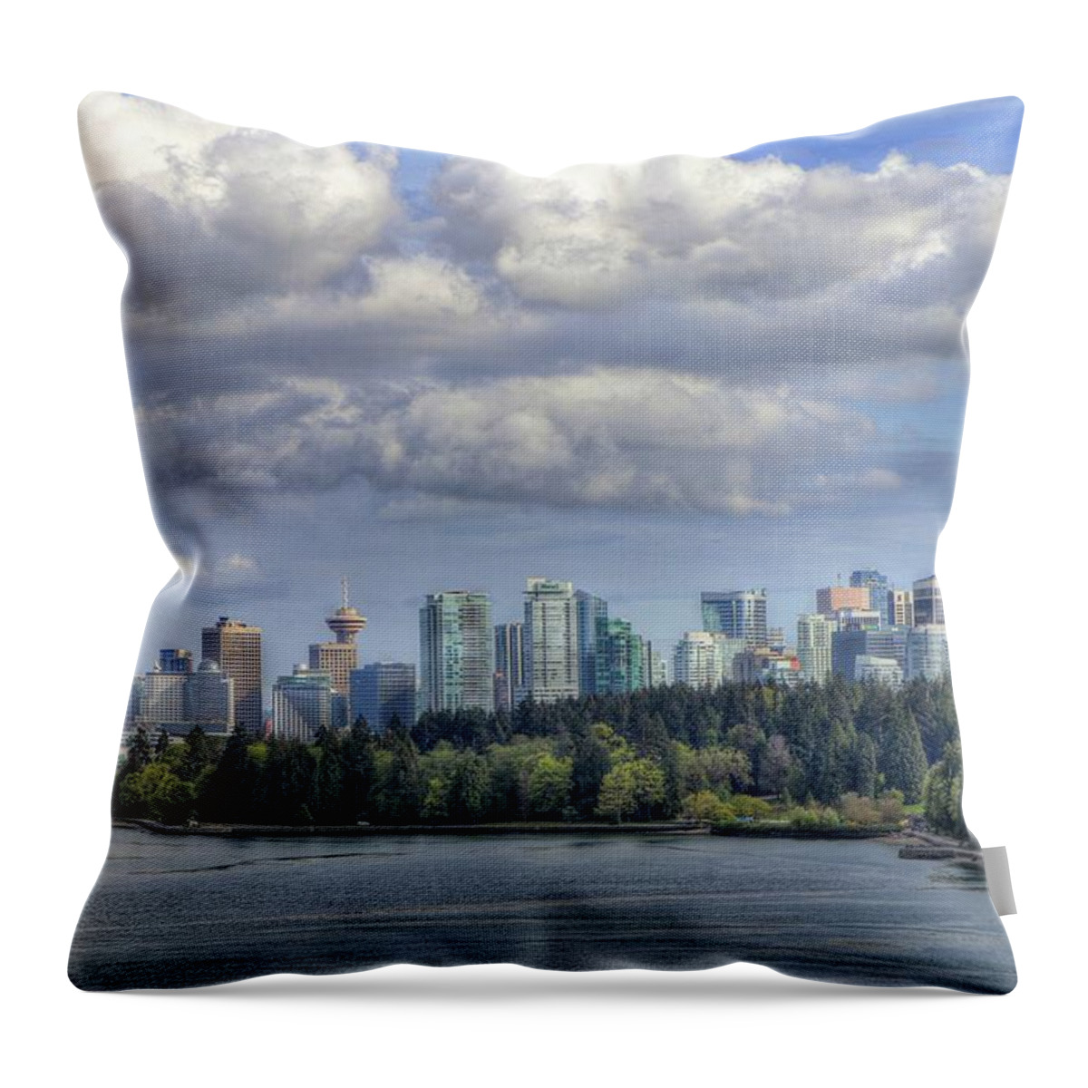 Vancouver British Columbia Canada Throw Pillow featuring the photograph Vancouver British Columbia Canada #12 by Paul James Bannerman