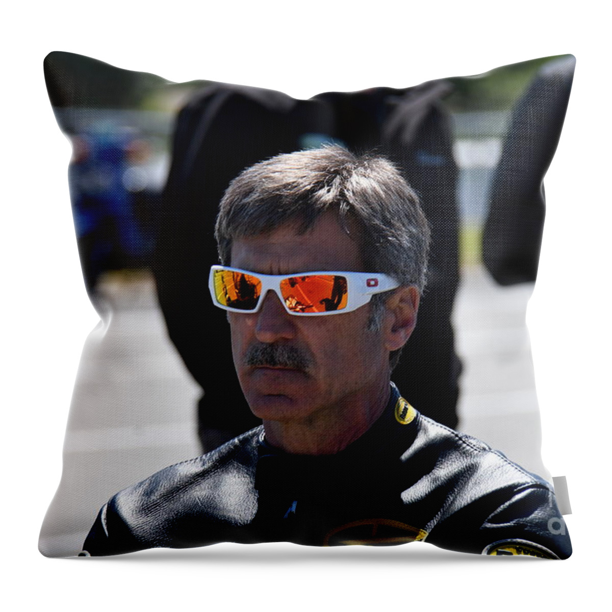 Motorcycle Throw Pillow featuring the photograph Mancup SGMP 2017 by JT #122 by Jack Norton