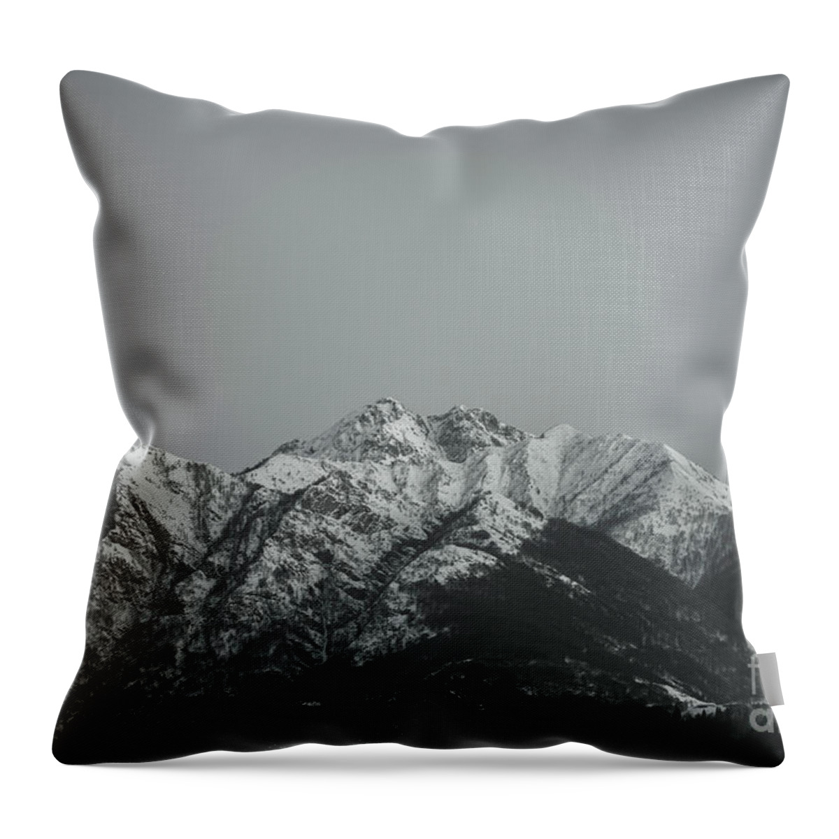 Mountain Throw Pillow featuring the photograph Snow-capped Mountain #13 by Mats Silvan