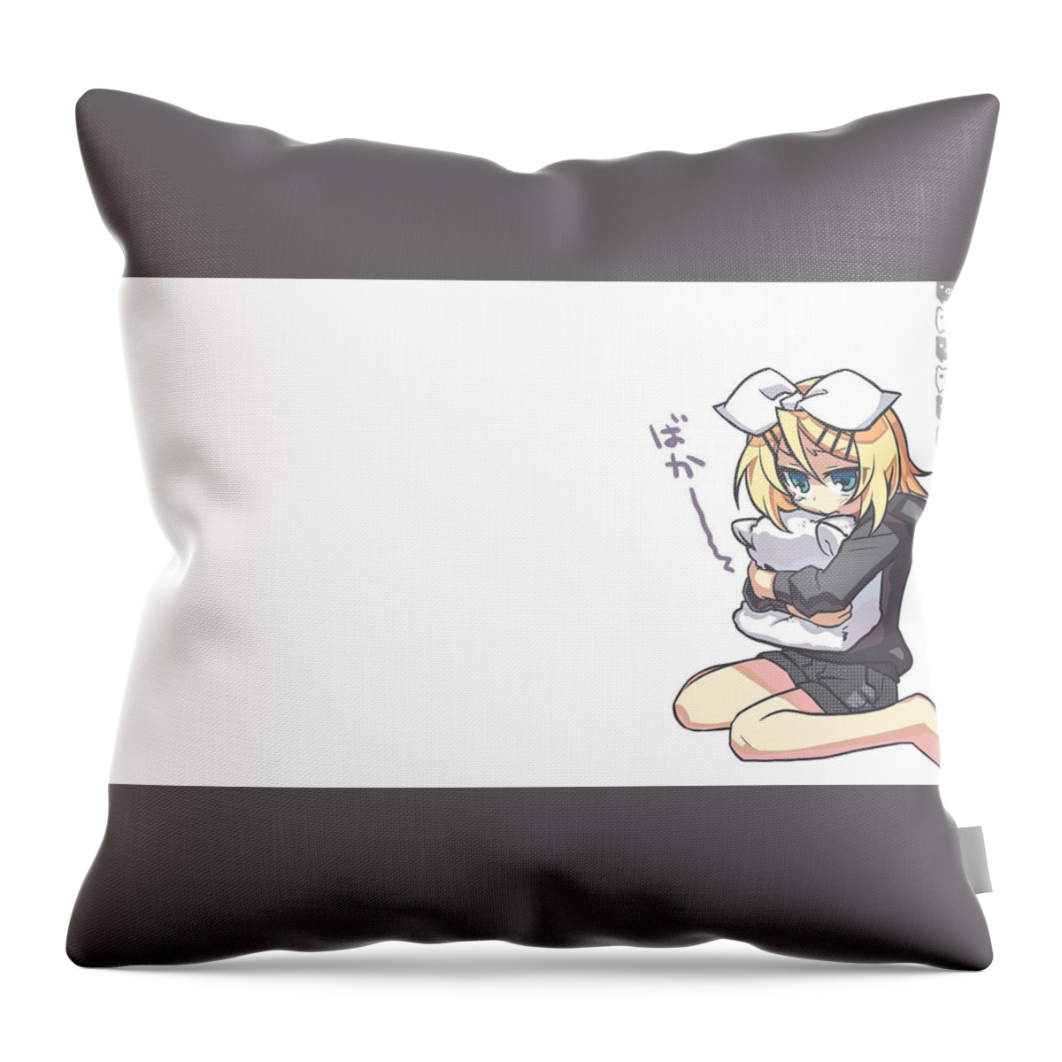 Vocaloid Throw Pillow featuring the digital art Vocaloid #142 by Super Lovely