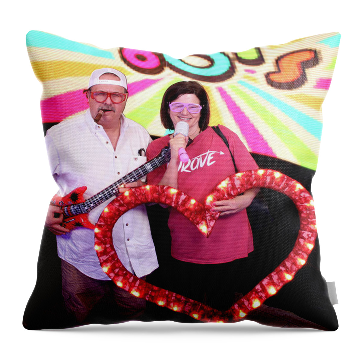  Throw Pillow featuring the photograph 80's Dance Party at Sterling Events Center #15 by Andrew Nourse