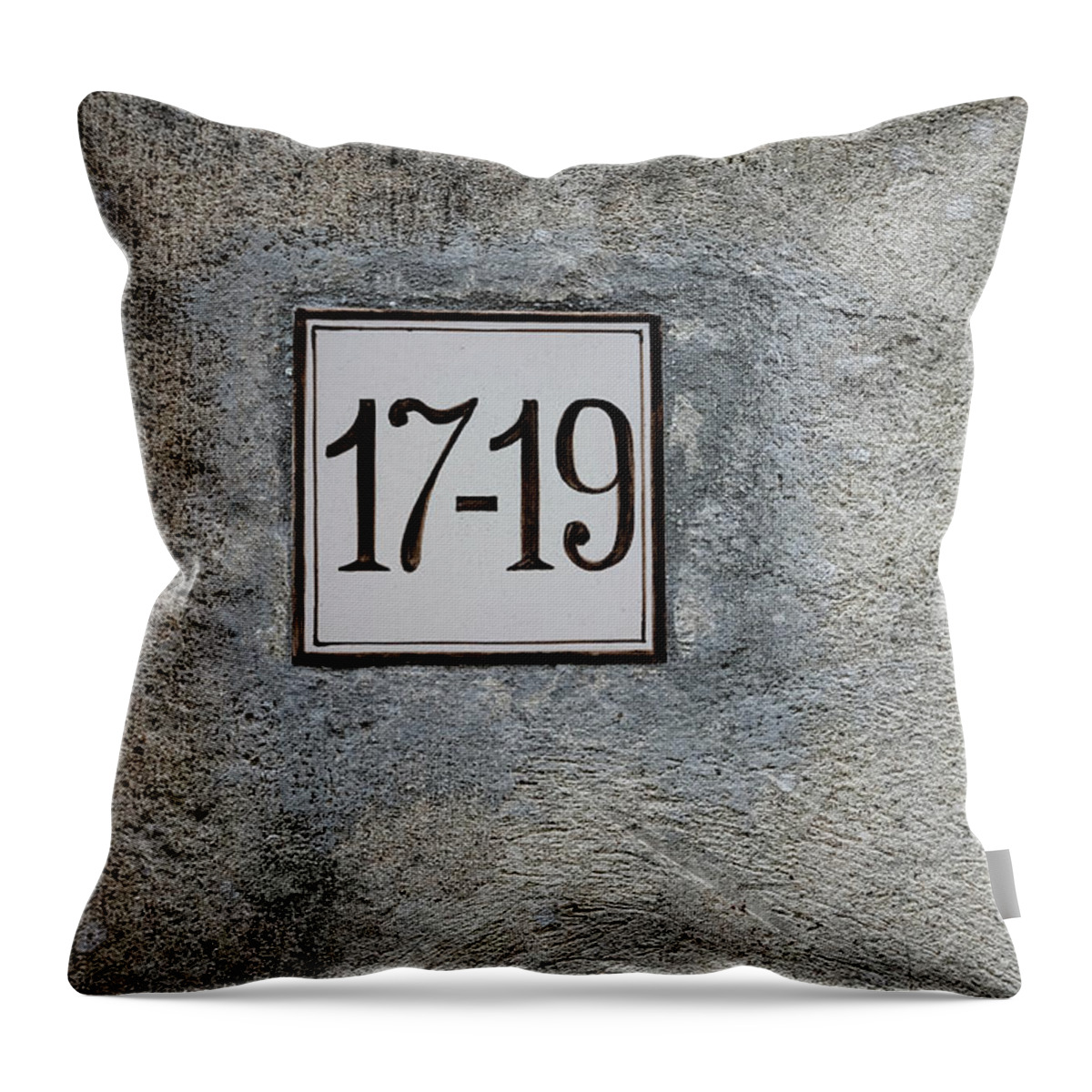 Numbers Throw Pillow featuring the photograph 17-99 by Marco Oliveira