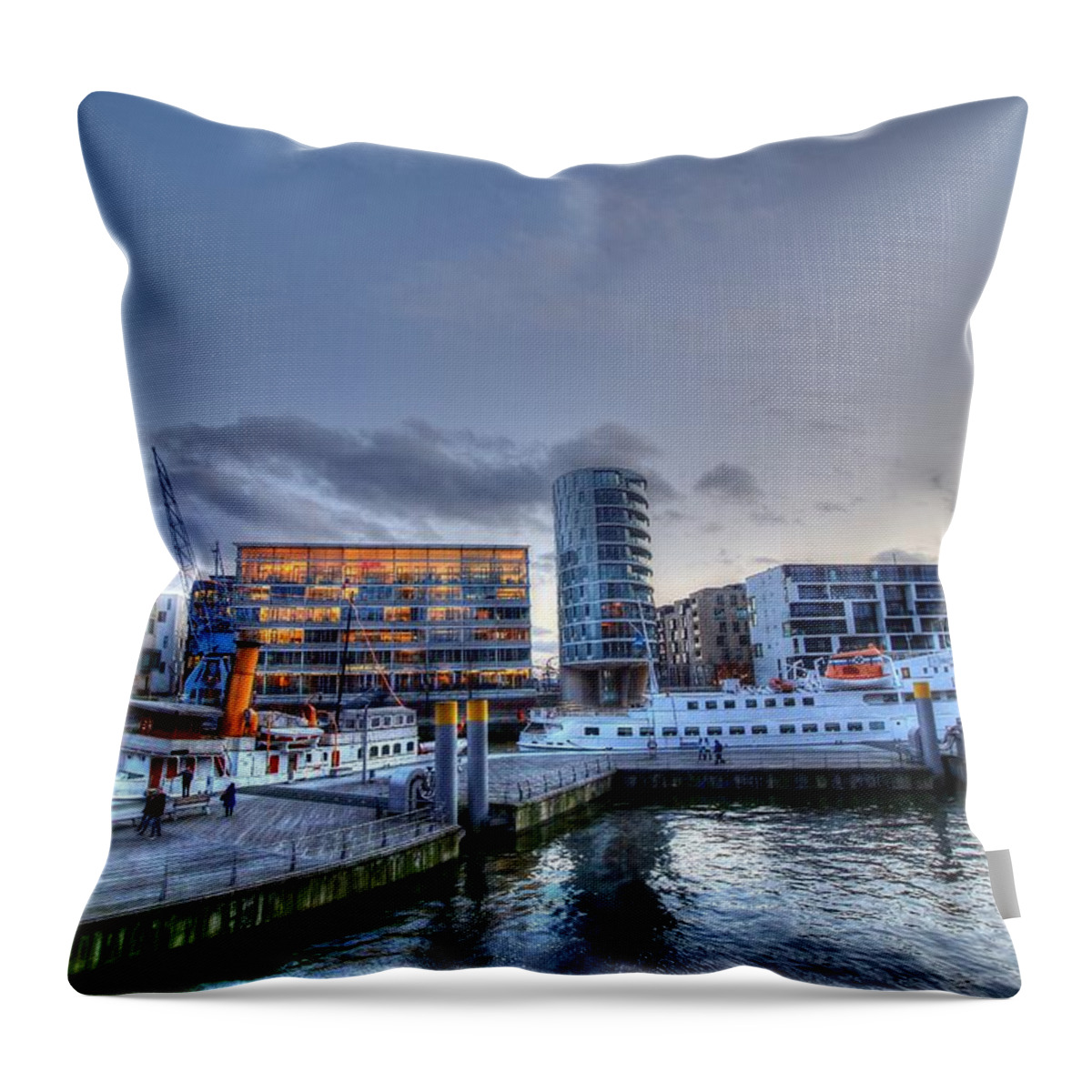 Hamburg Germany Throw Pillow featuring the photograph Hamburg GERMANY #17 by Paul James Bannerman