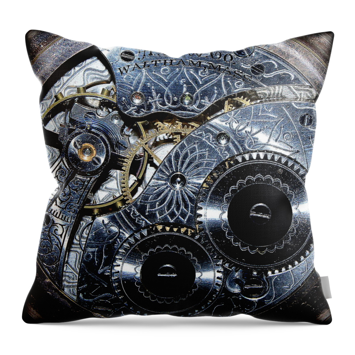 Time Throw Pillow featuring the photograph 17 Jeweled by Tammy Schneider