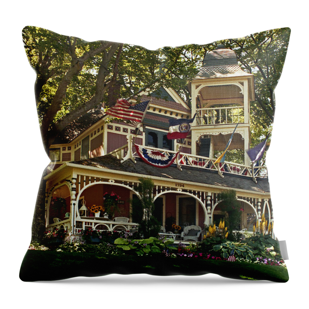 1794 Bayview Throw Pillow featuring the photograph 1794 Bayview by Kris Rasmusson