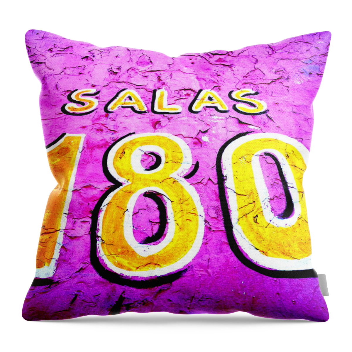 “latin America” Throw Pillow featuring the photograph 180 Santiago Pinked by Funkpix Photo Hunter