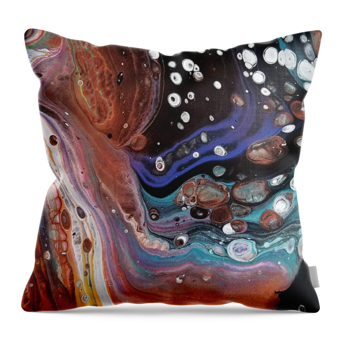 Abstract Throw Pillow featuring the painting #188 #188 by Gerry Smith