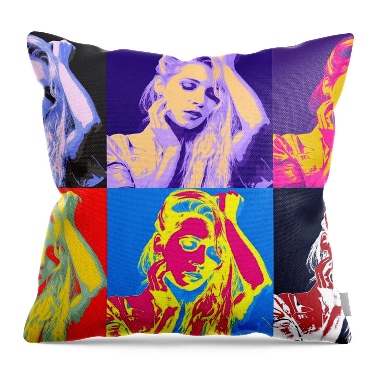 1928 To 1987 One Throw Pillow featuring the painting 1928 to 1987 Six by Mark Taylor