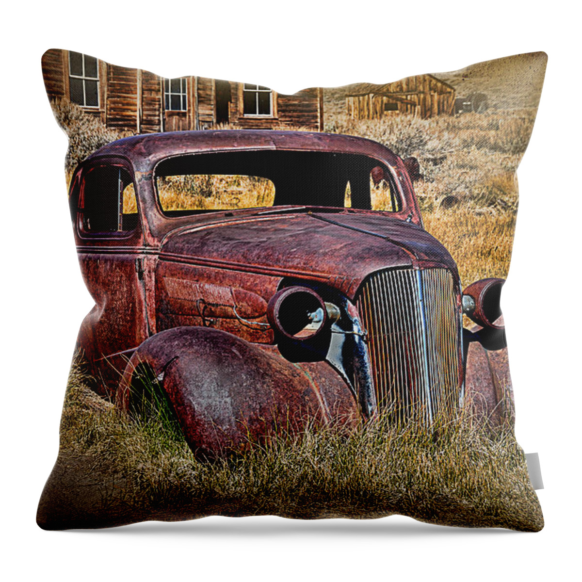 1937 Chevrolet Coupe Throw Pillow featuring the photograph 1937 Chevrolet Coupe by Norma Warden