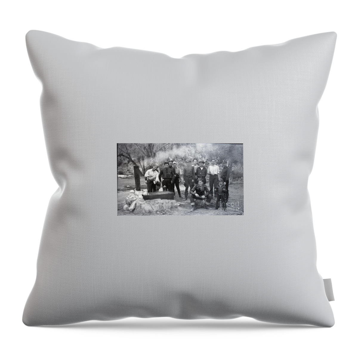 1941 Throw Pillow featuring the painting 1941 Vintage Motorcycle Series by Sherry Harradence