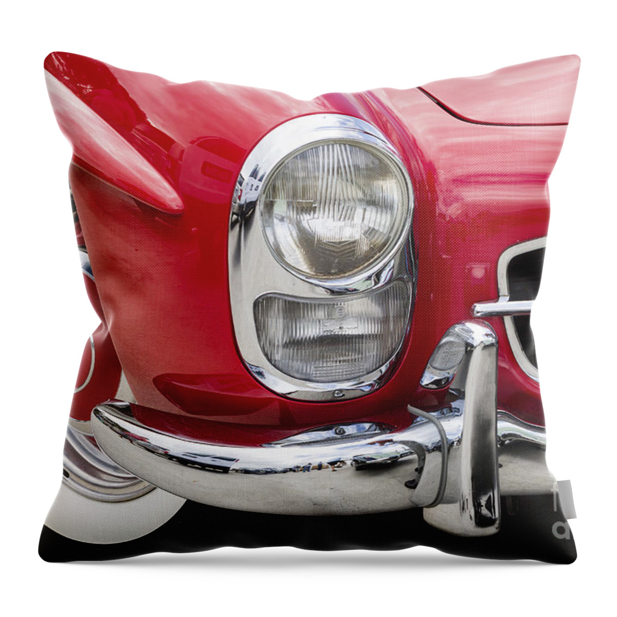Mercedes Throw Pillow featuring the photograph 1961 300 Sl by Dennis Hedberg