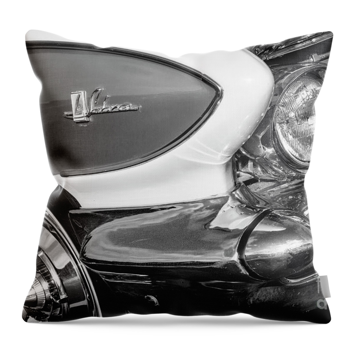 1961 Throw Pillow featuring the photograph 1961 Le Sabre Monotone by Dennis Hedberg