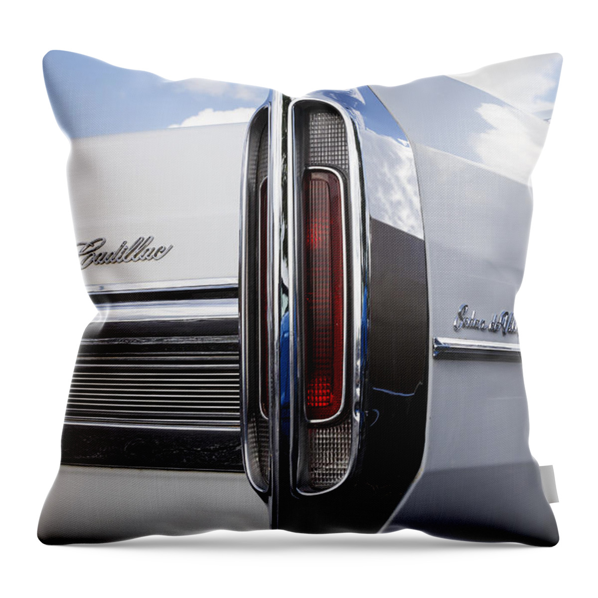 1966 Cadillac Throw Pillow featuring the photograph 1966 Cadillac by Dennis Hedberg