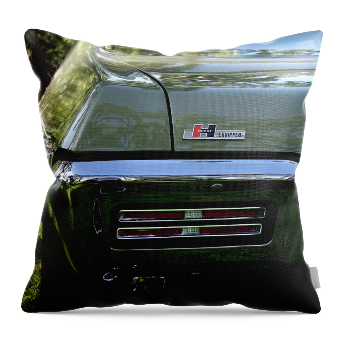 1968 Pontiac Gto Throw Pillow featuring the photograph 1968 Pontiac GTO by Peter Piatt