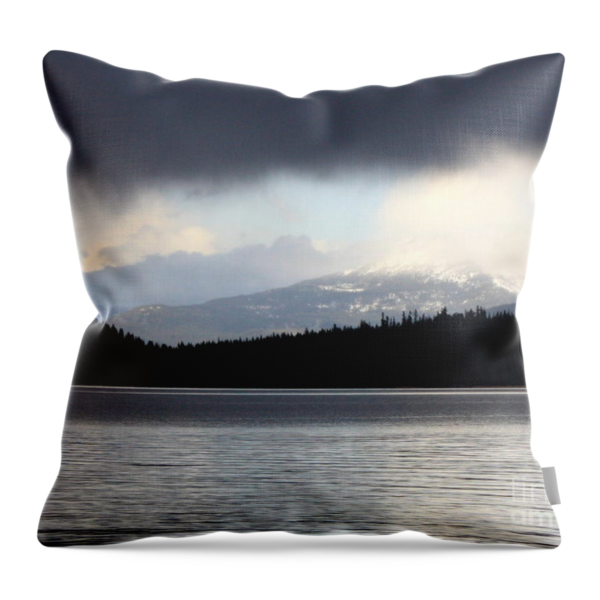 Clouds Throw Pillow featuring the photograph Balance in Nature #2 by Carol Groenen
