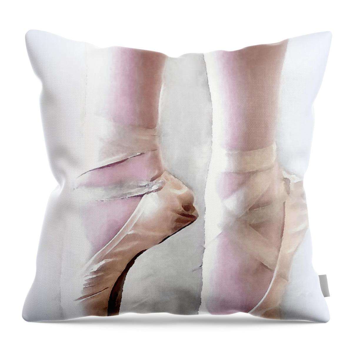 Ballet Throw Pillow featuring the photograph Ballet Shoes #2 by Bill Howard