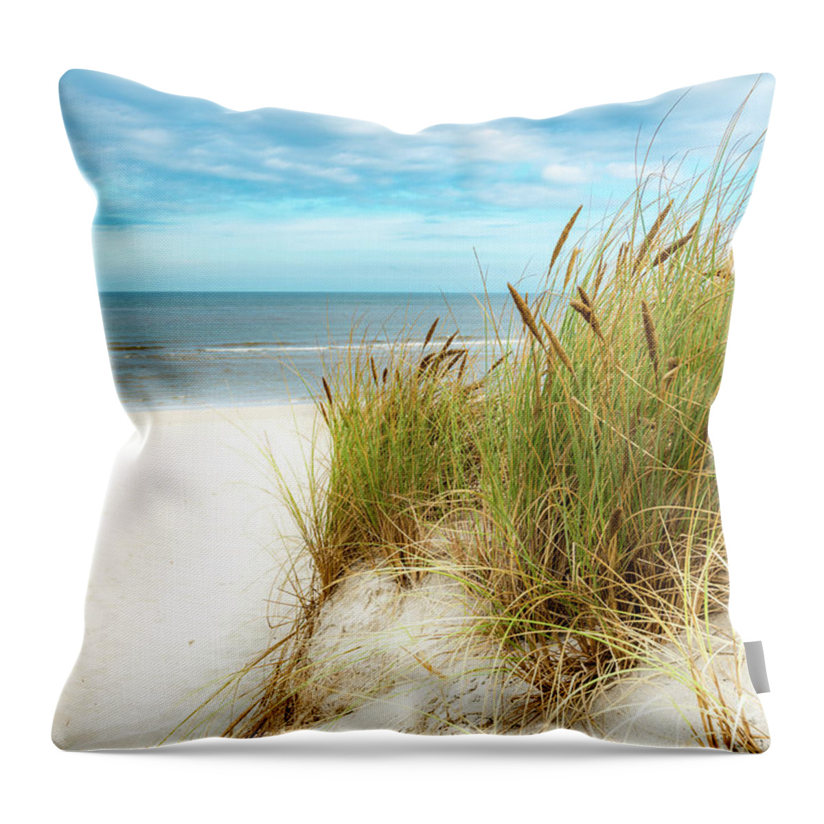 Europe Throw Pillow featuring the photograph Beach Grass #2 by Hannes Cmarits