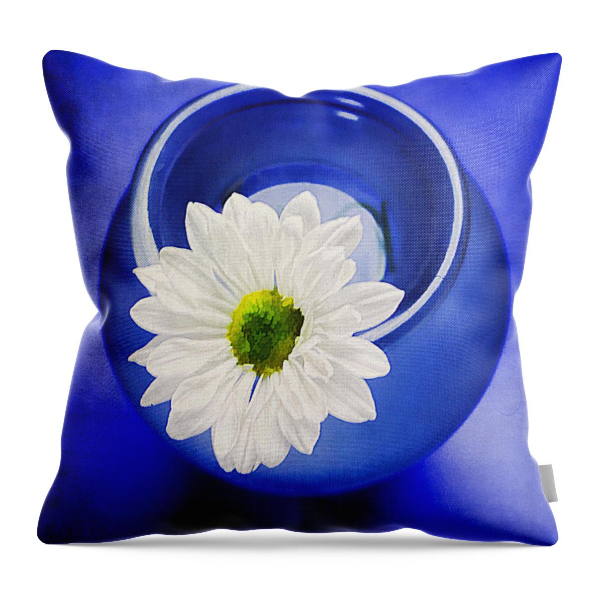 Background Throw Pillow featuring the photograph Blue #2 by Darren Fisher