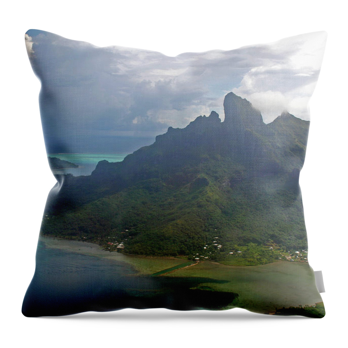 Bora Bora Throw Pillow featuring the photograph Bora Bora, Tahiti #4 by Richard Krebs